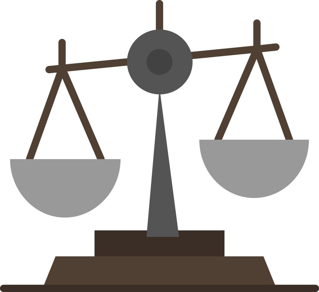 balança tribunal juiz justiça lei escalas legais modelo de banner de ícone de vetor de cor plana