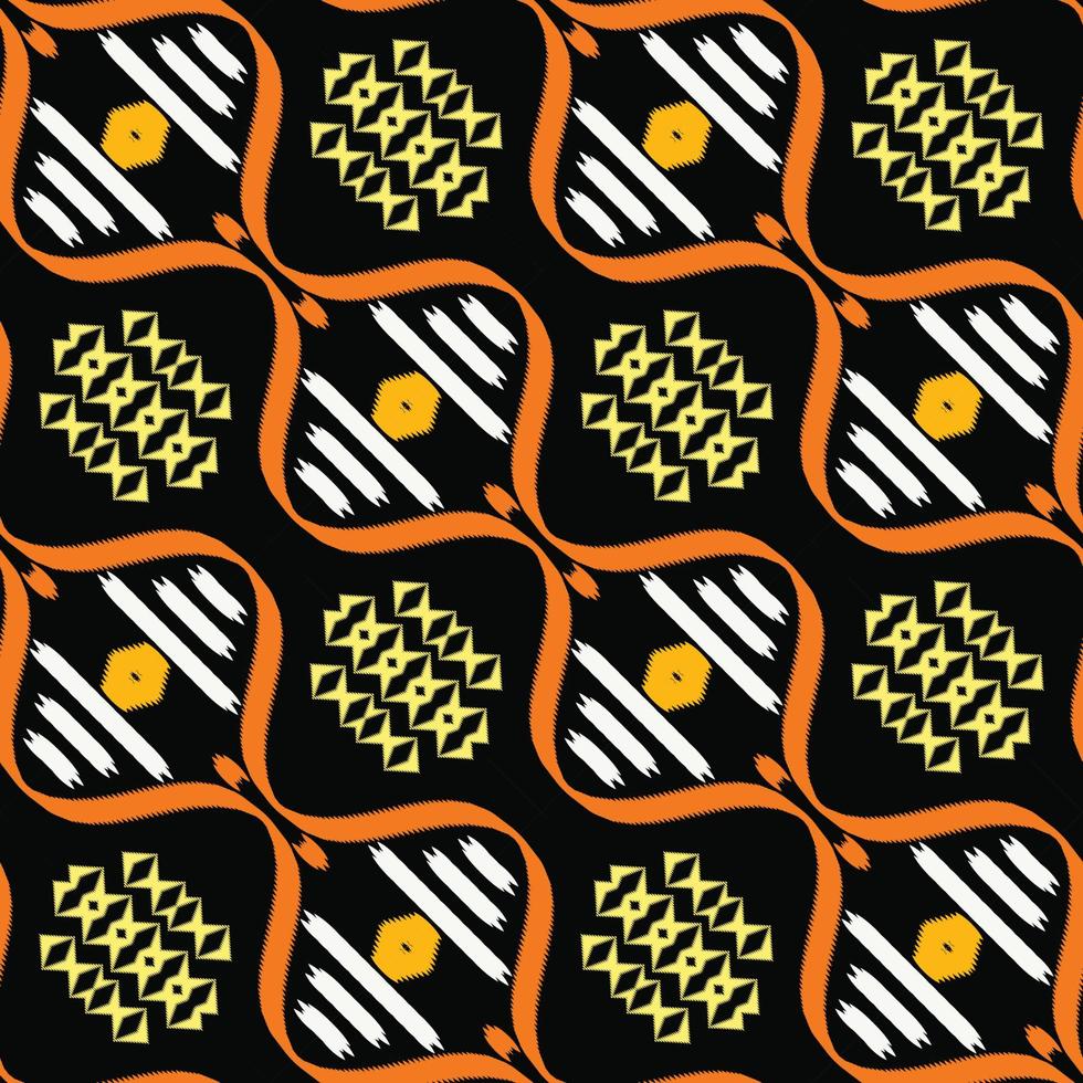 motivo têxtil batik africano ikat padrão sem costura design de vetor digital para impressão saree kurti borneo tecido borda escova símbolos amostras roupas de festa