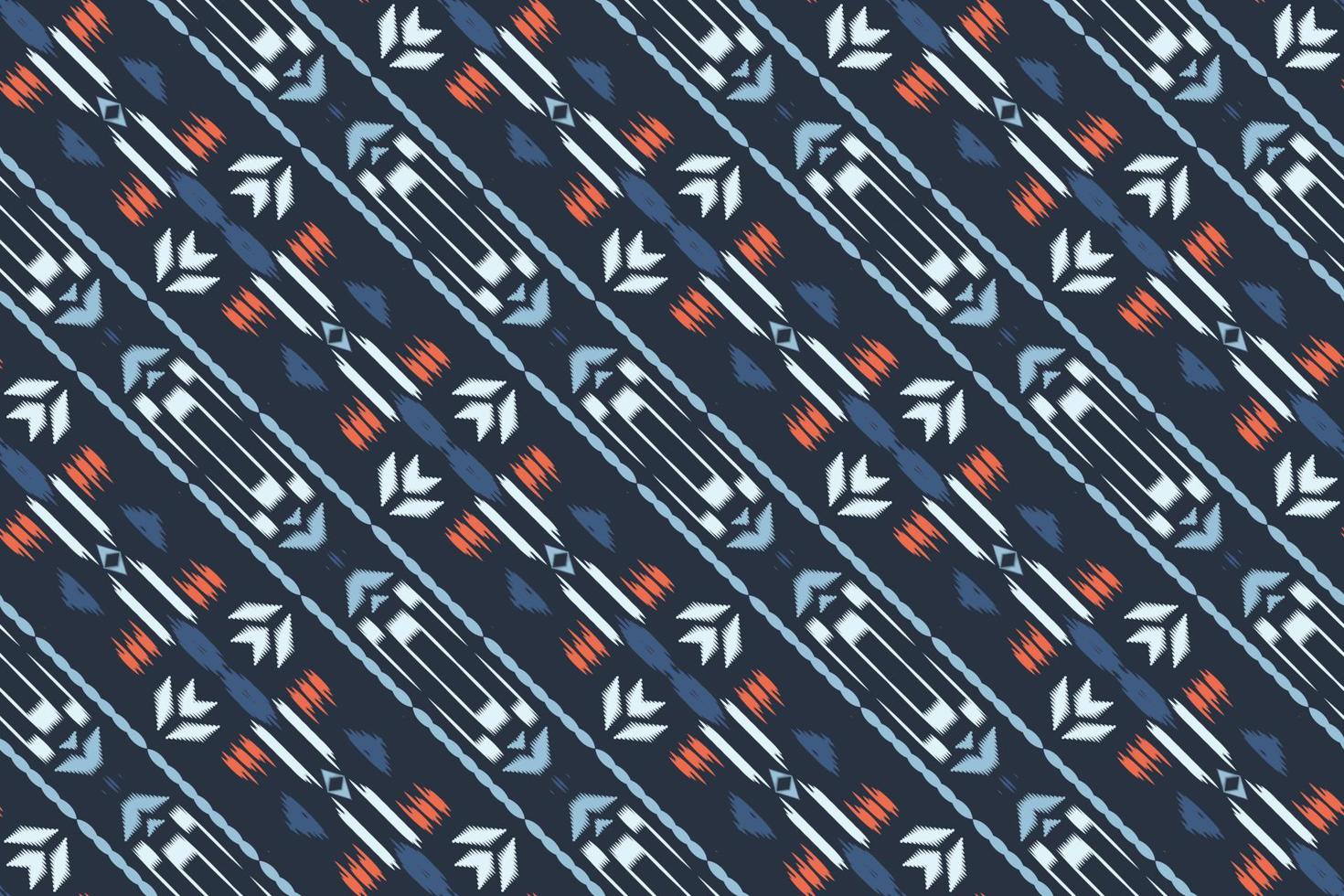 ikat sem costura tribal chevron geométrico tradicional étnica oriental design para o fundo. bordado folclórico, indiano, escandinavo, cigano, mexicano, tapete africano, papel de parede. vetor