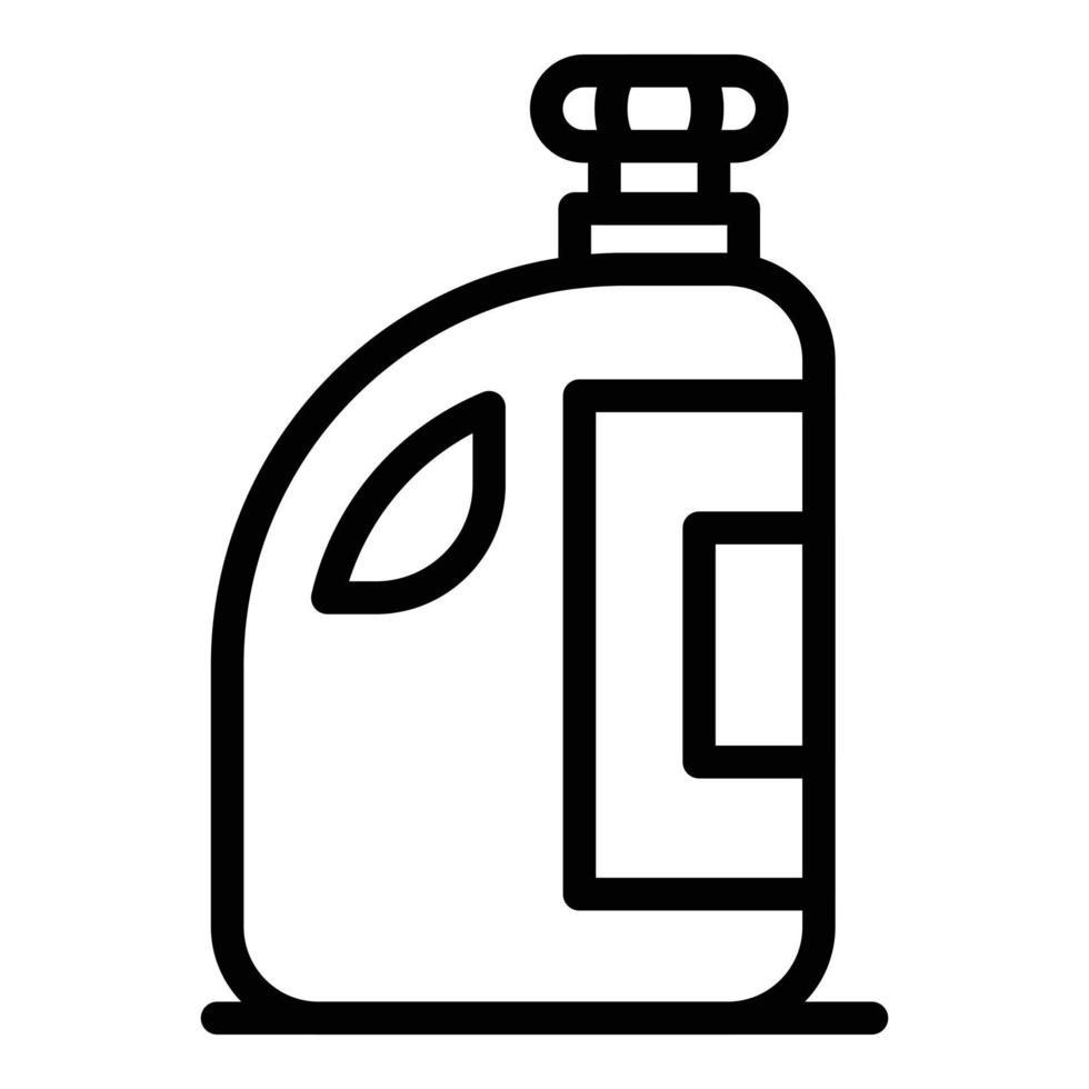 ícone de solução limpa de garrafa, estilo de estrutura de tópicos vetor