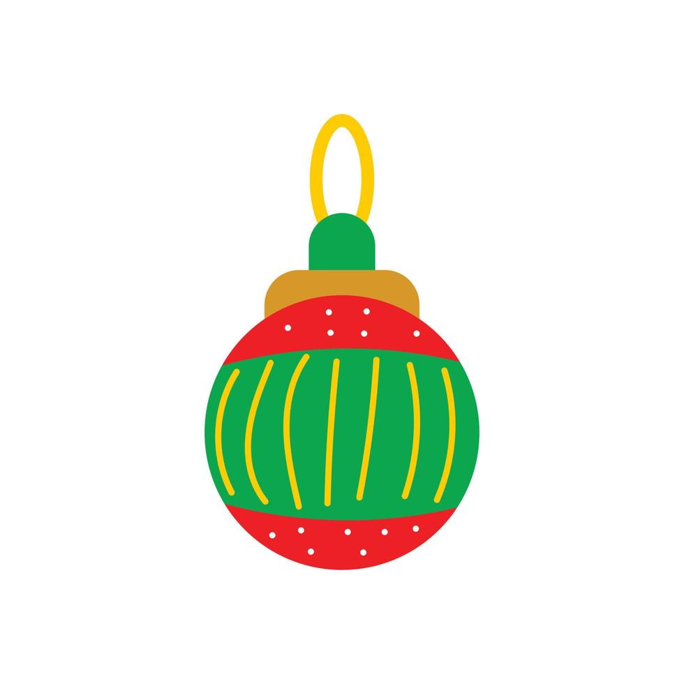 mascote de decoração de natal, ilustração do ícone do vetor. vetor