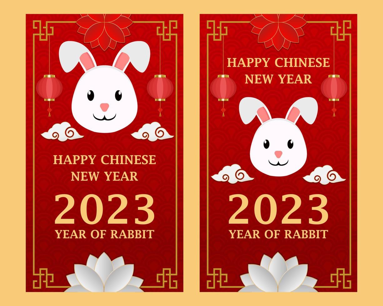 banner vertical gradiente para o ano novo chinês vetor