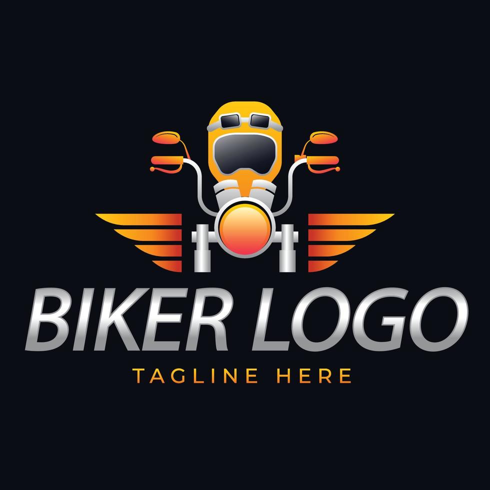 design de modelo de logotipo de bicicleta gradiente vetor