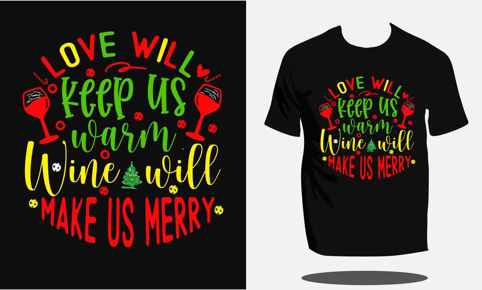 design de camiseta de natal ou camisa de tipografia de natal e design ou vetor de camiseta de papai noel