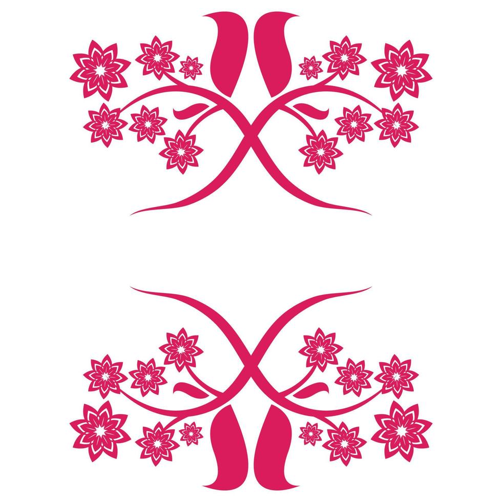 ilustração de modelo de design de ícone de vetor de flor