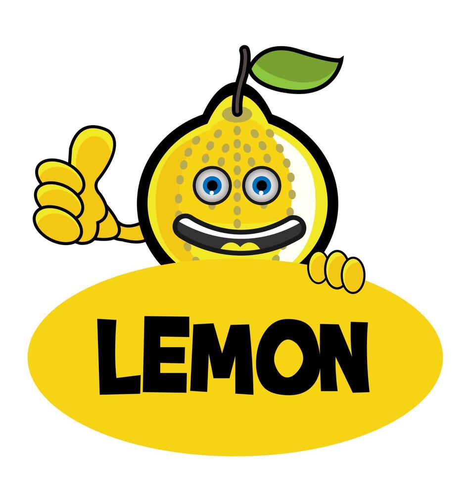 sorriso bandeira de limão vetor