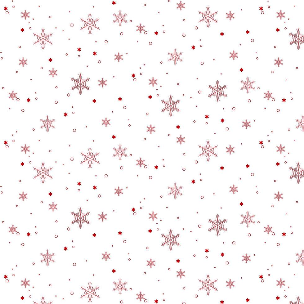 floco de neve vermelho. ótimo para papel de parede, fundo decorativo de natal, ilustração vetorial vetor