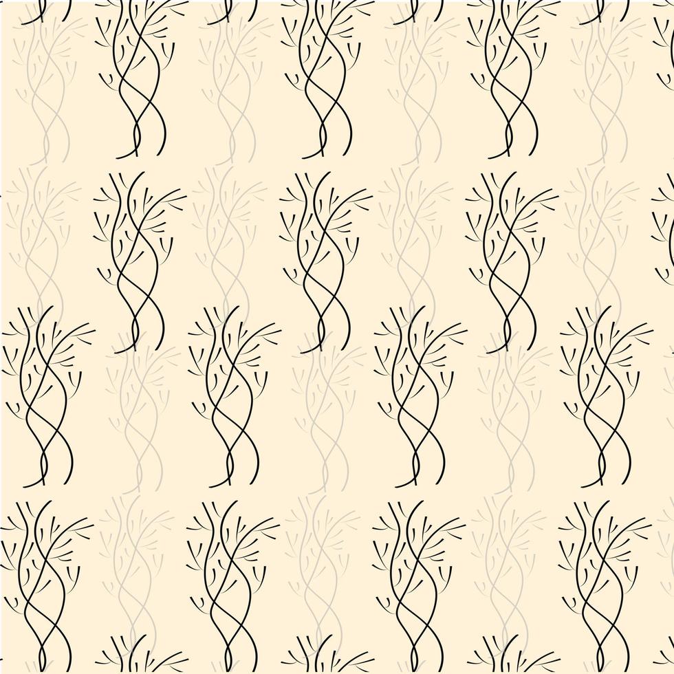 padrão botânico ilustração fundo art.simple padrão de papel de parede minimalista com elemento da natureza. ilustração vetorial vetor