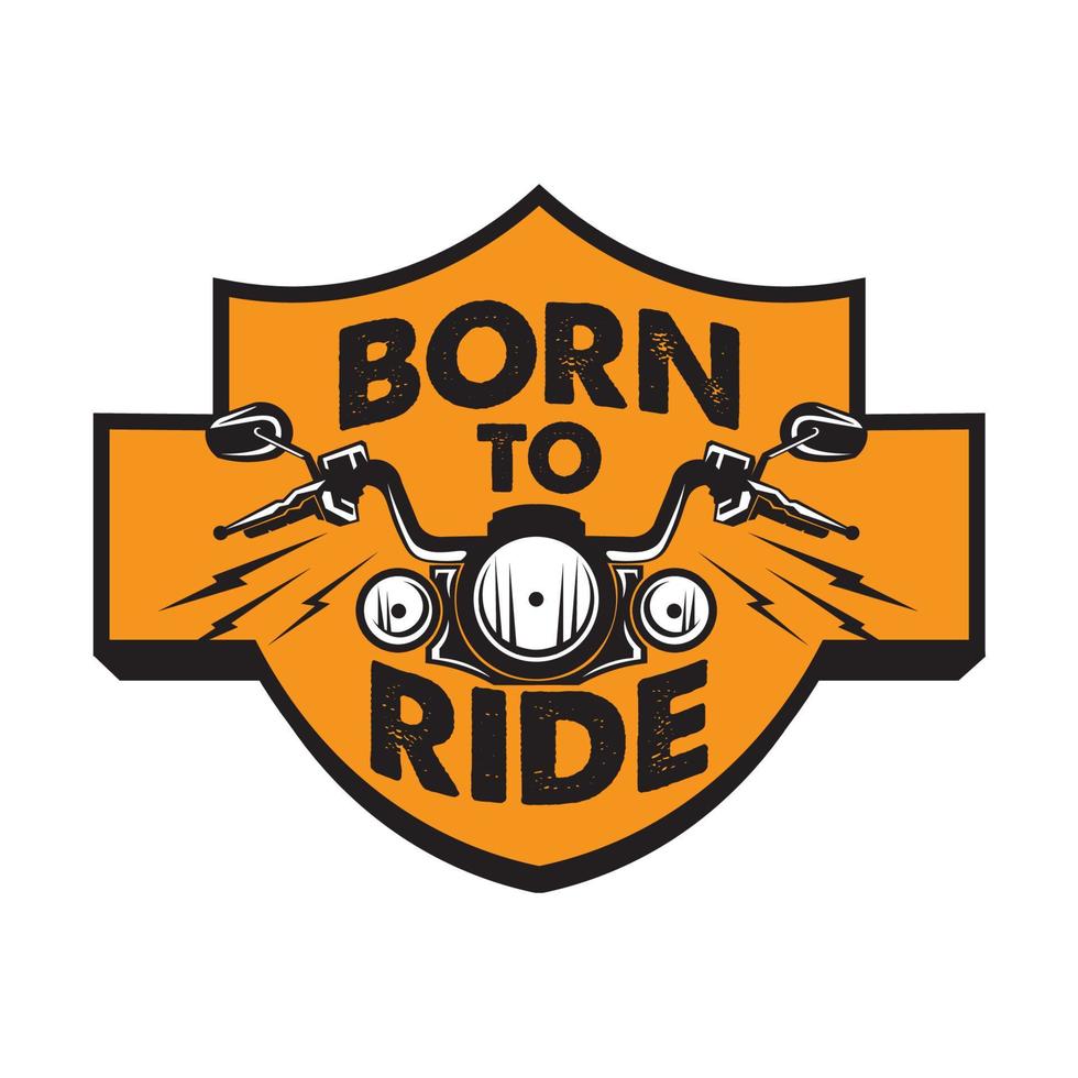 design de logotipo de ilustração vetorial de clube de motociclista, perfeito para design de camiseta vetor