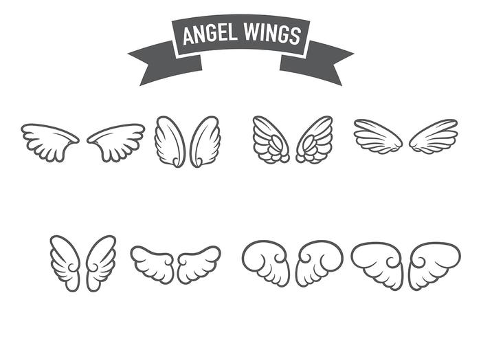 Anjo Wings Icon Vector