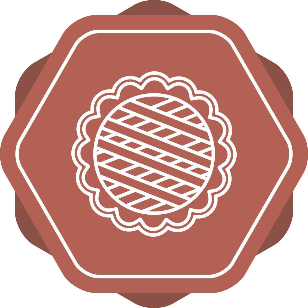 ícone de vetor de torta de maçã