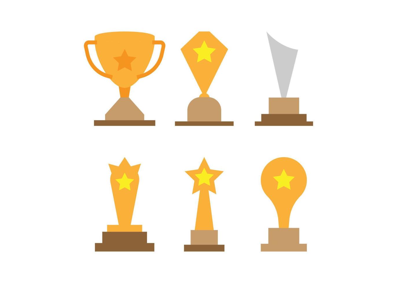 ilustração isolada do vetor de modelo de design de ícone de copo de troféu