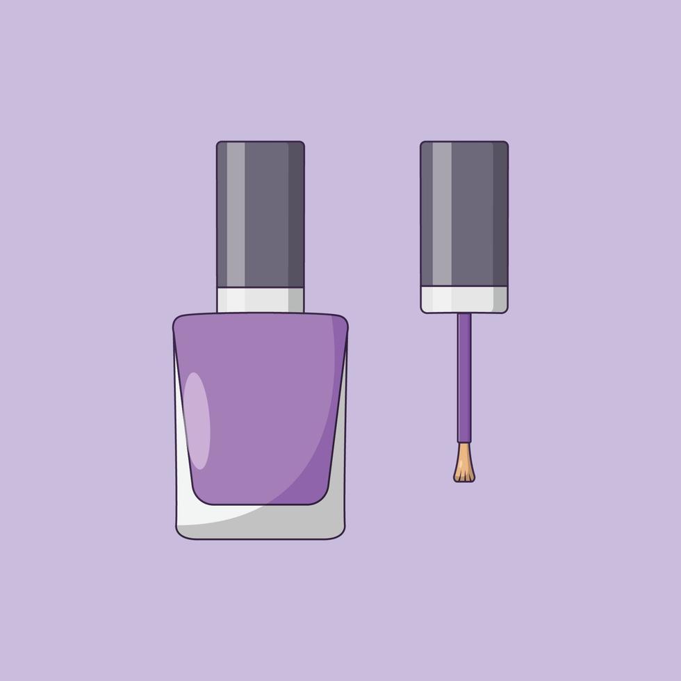 ilustração de ícone do vetor esmalte. vetor cosmético. estilo de desenho animado plano adequado para página inicial da web, banner, panfleto, adesivo, papel de parede, plano de fundo