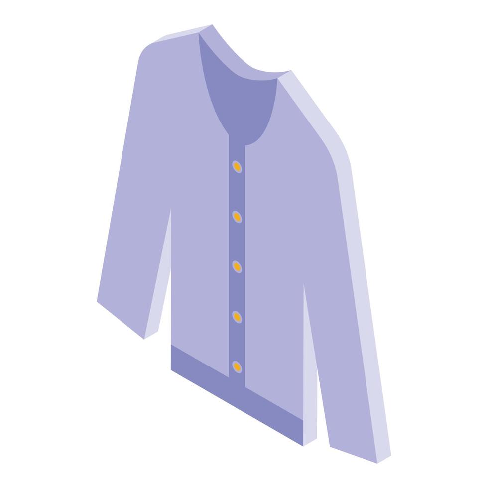 ícone de compras online de camisa, estilo isométrico vetor