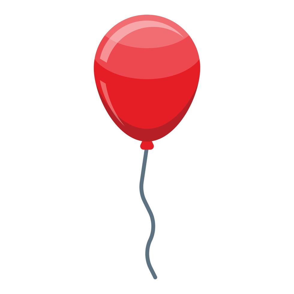 ícone de balão vermelho surpresa, estilo isométrico vetor