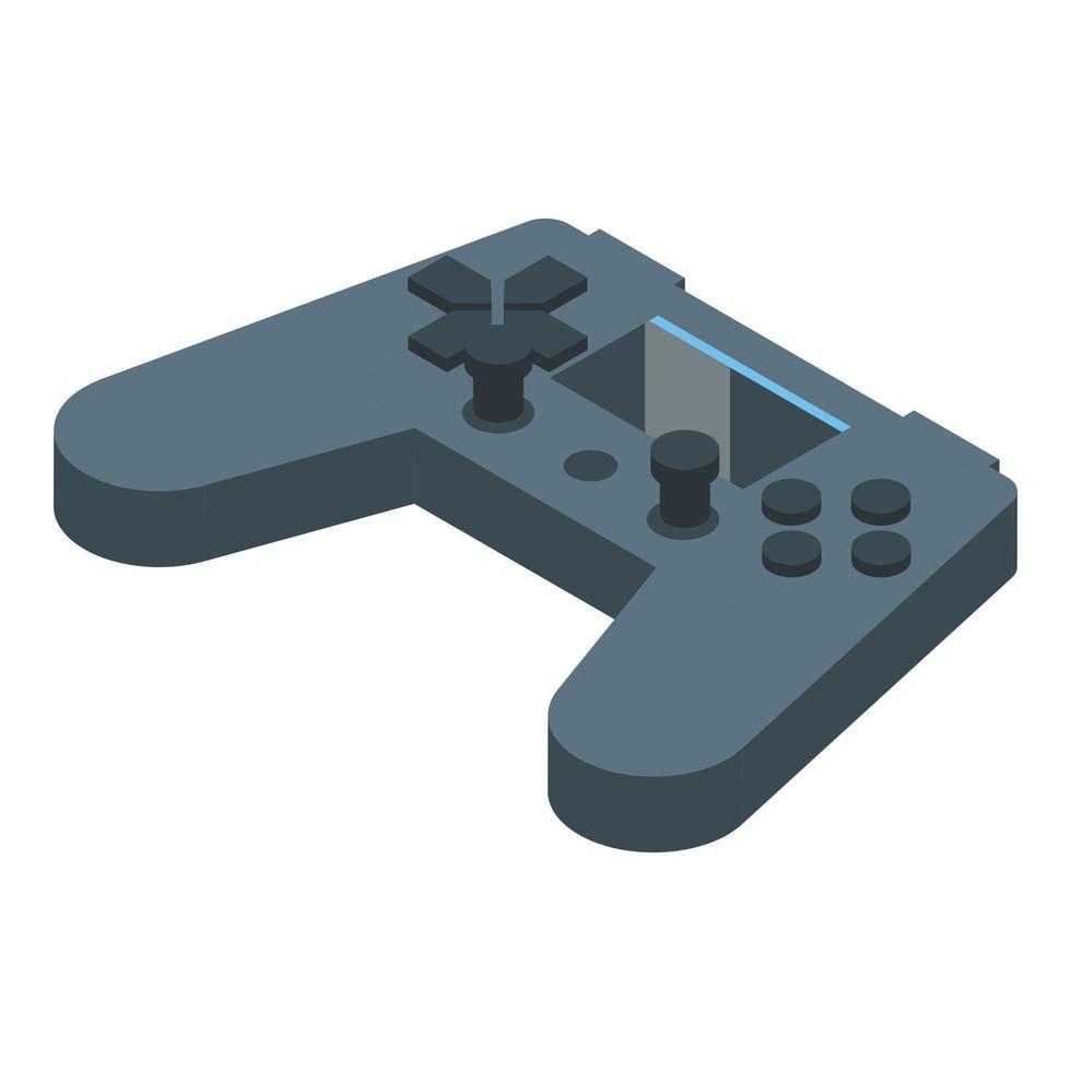 ícone de joystick de videogame streamer, estilo isométrico vetor