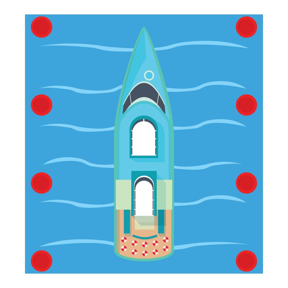 ícone de navio de passageiros, estilo isométrico vetor