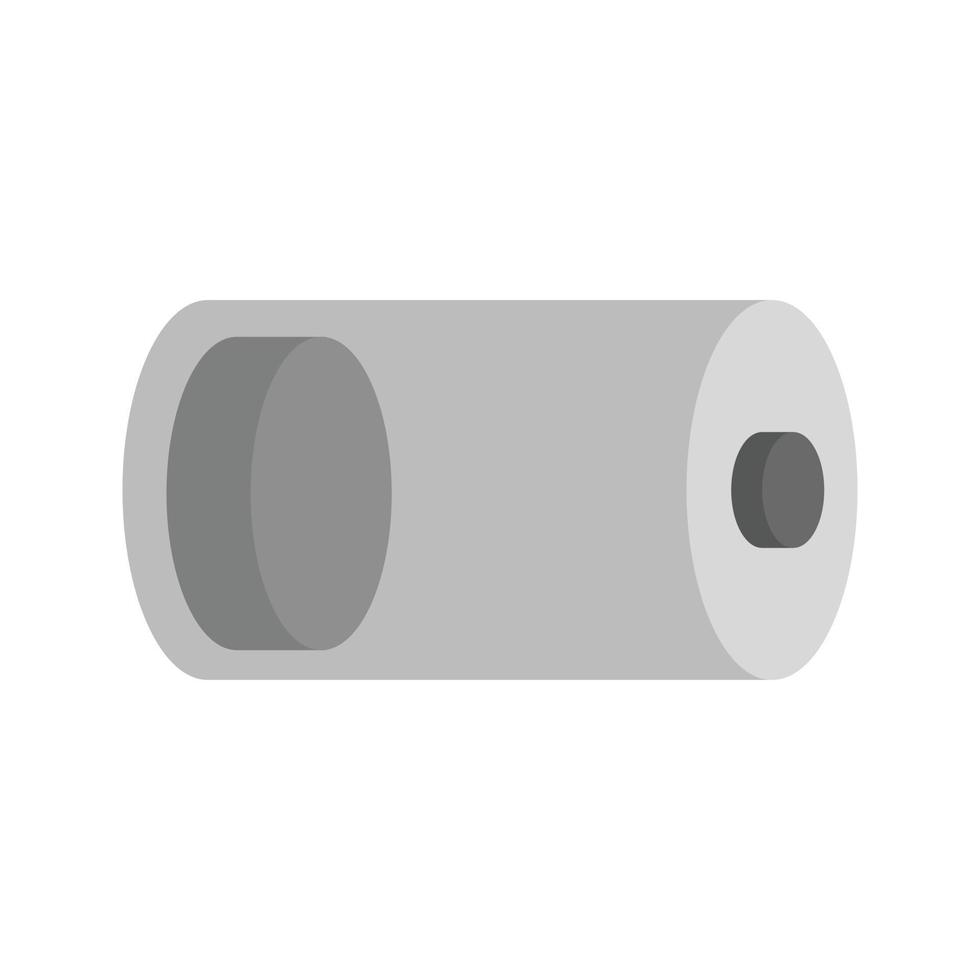 ícone de escala de cinza sem bateria fraca vetor