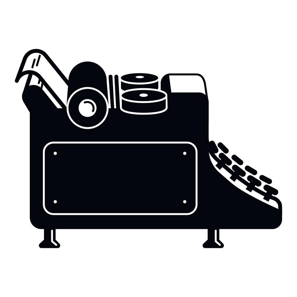 ícone da máquina de escrever editorial, estilo simples vetor