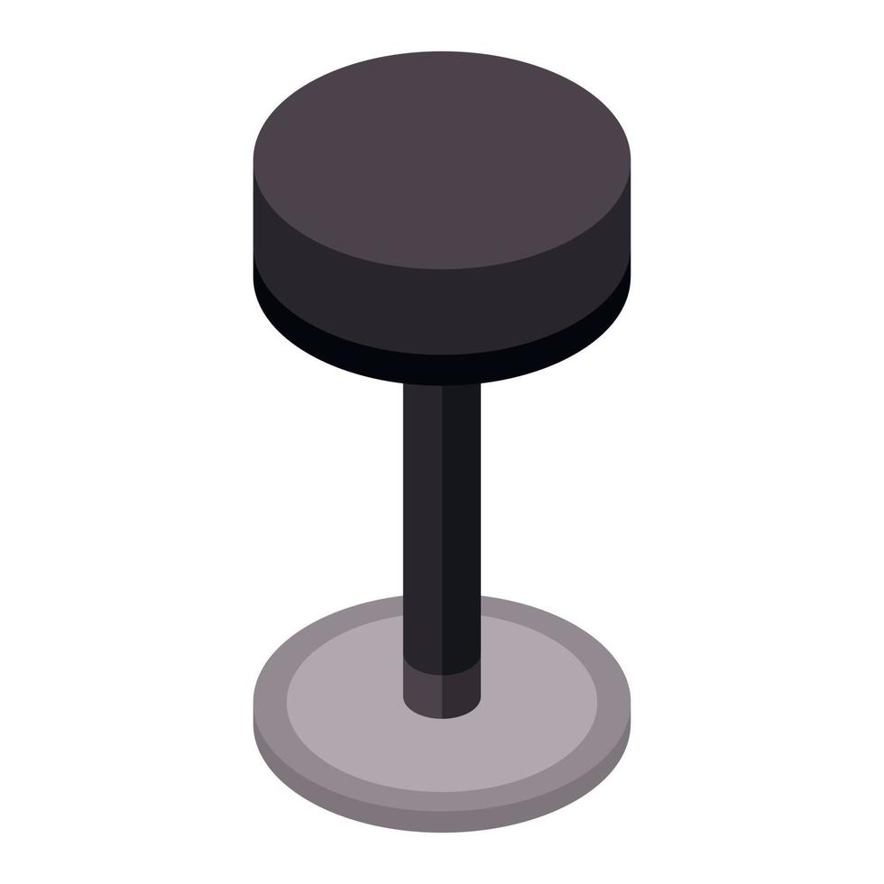 ícone de cadeira de bar, estilo isométrico vetor