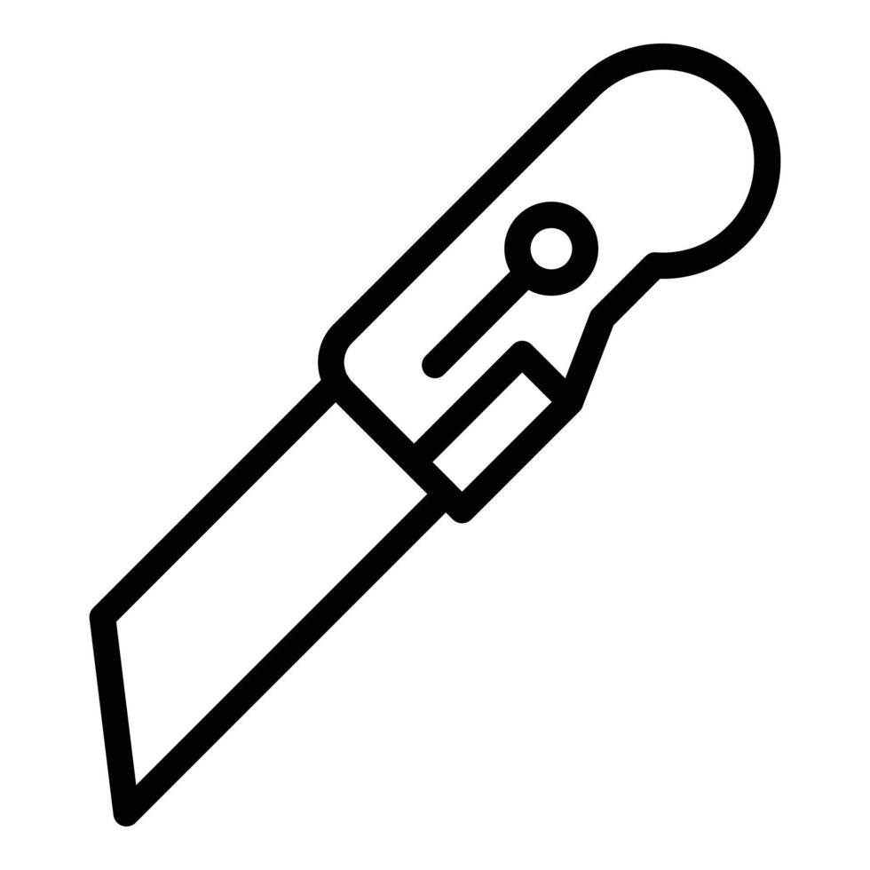 ícone do cortador de perigo, estilo de estrutura de tópicos vetor