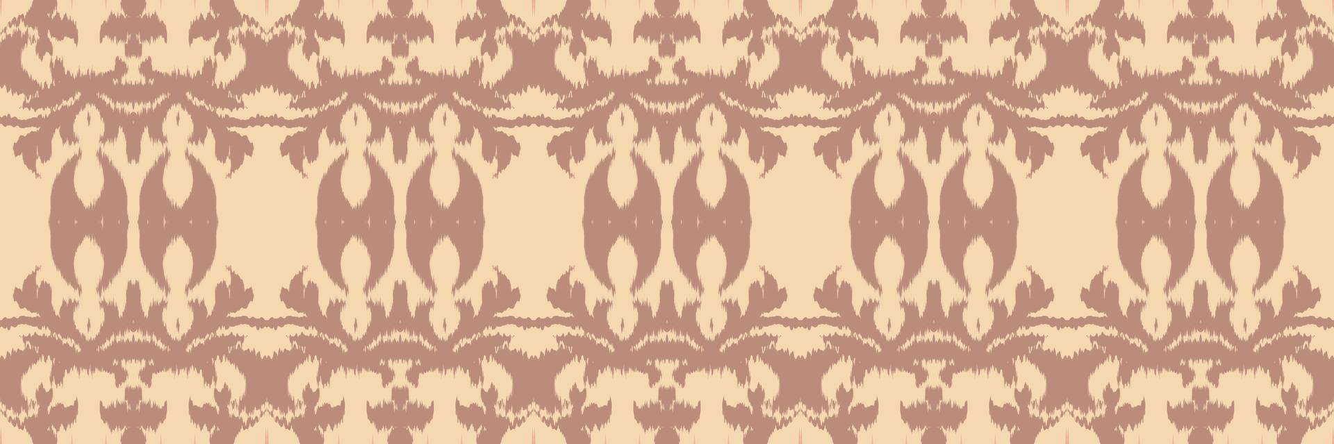 moldura étnica ikat batik têxtil sem costura padrão design de vetor digital para impressão saree kurti borneo tecido borda escova símbolos designer de amostras