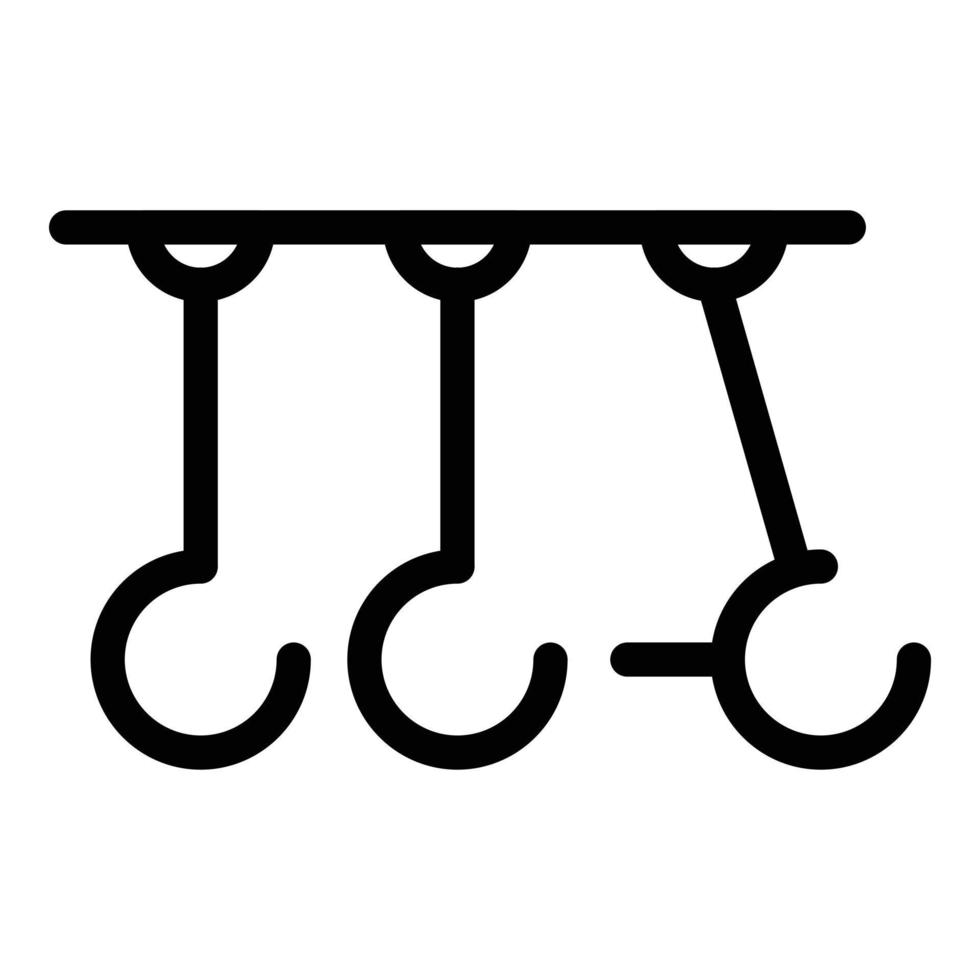 ícone de pêndulo de movimento, estilo de estrutura de tópicos vetor