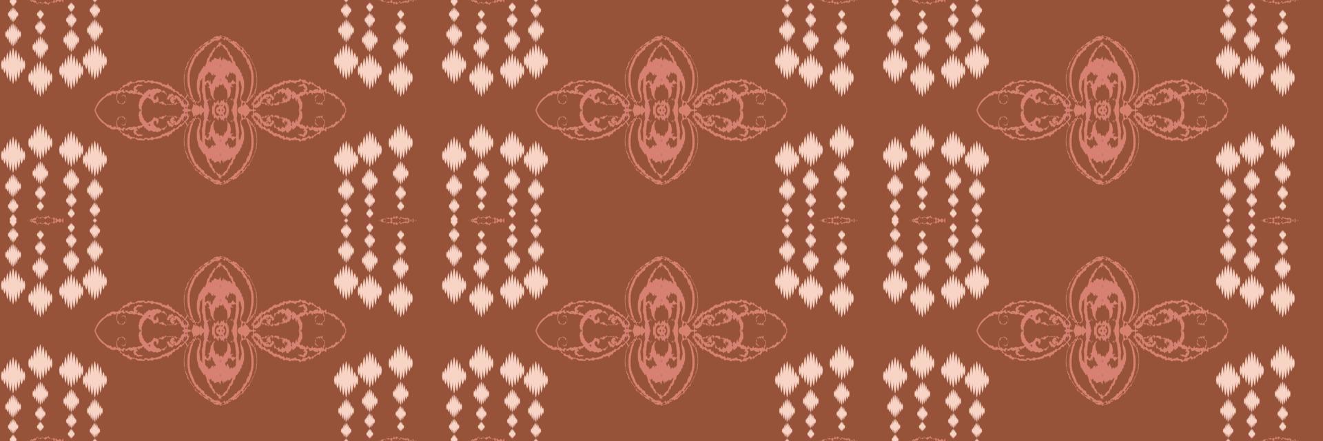 batik têxtil ikkat ou ikat flores padrão sem costura design de vetor digital para impressão saree kurti borneo tecido borda escova símbolos amostras elegantes