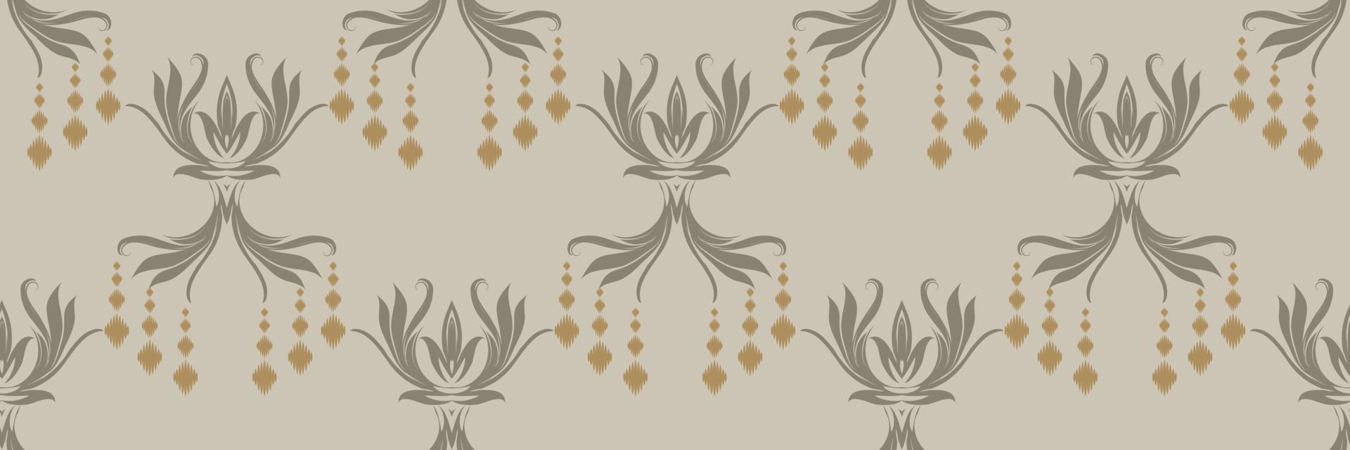 ikat damasco bordado escandinavo, ikat padrão sem costura fundos tribais, design asiático têxtil digital design asiático arte antiga para estampas tecido saree mughal faixas textura kurti kurtis kurtas vetor