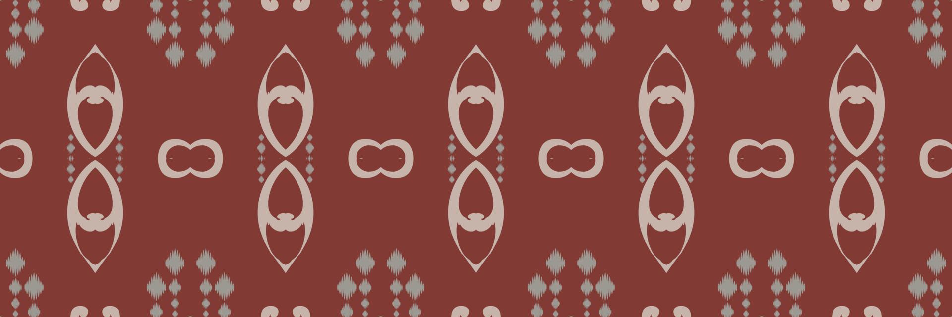 ikat fronteira tribal padrão sem emenda asteca. étnico geométrico batik ikkat design têxtil de vetor digital para estampas tecido saree mughal pincel símbolo faixas textura kurti kurtis kurtas