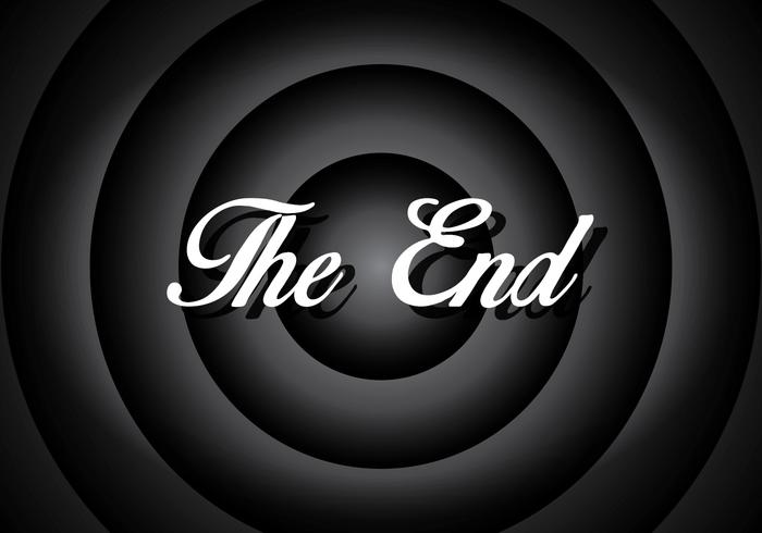 Silent Movie End Screen Vector