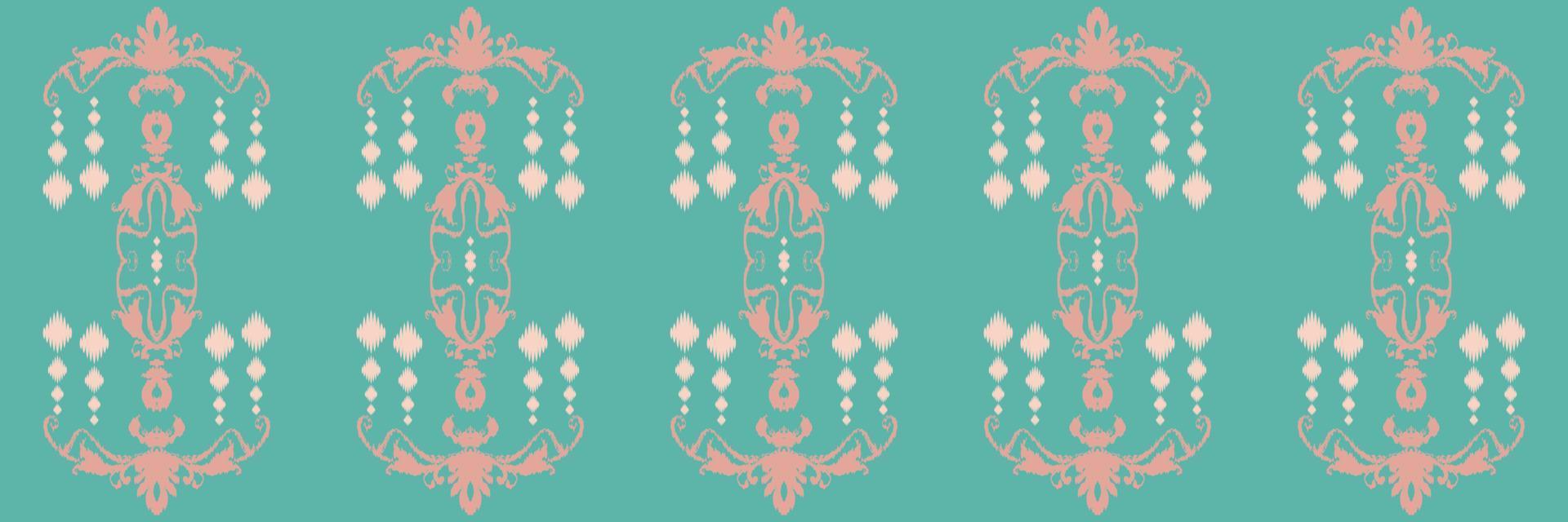 flores ikkat ou ikat batik têxtil padrão sem costura design de vetor digital para impressão saree kurti borneo tecido borda pincel símbolos designer de amostras
