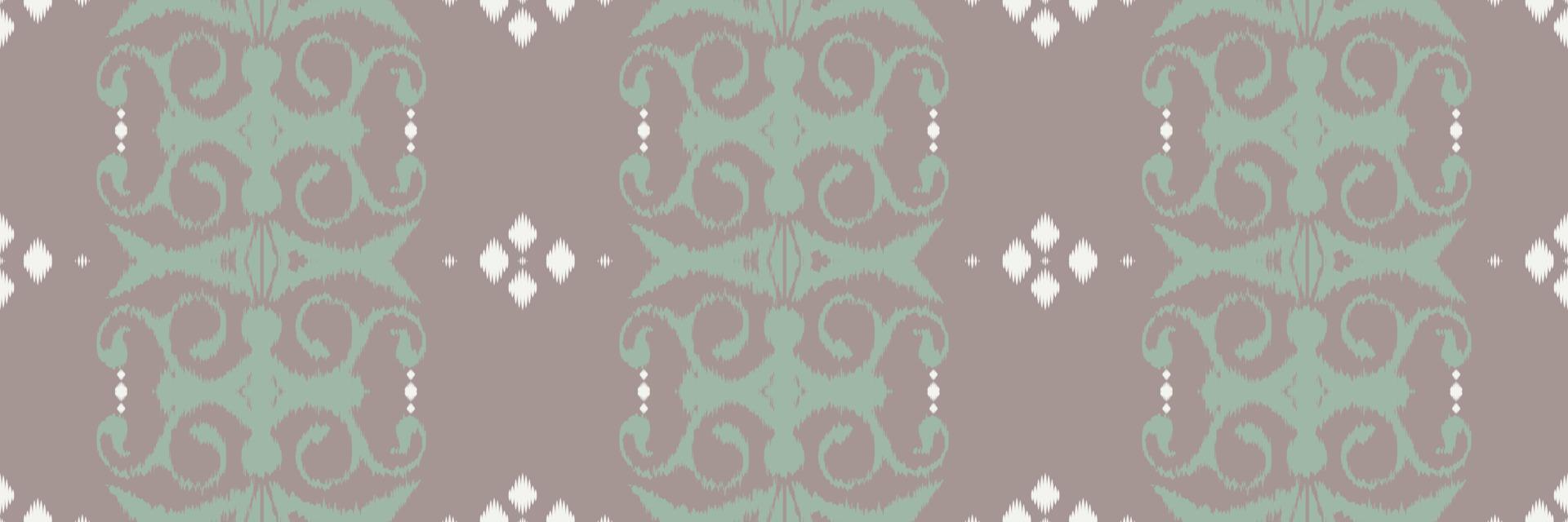 batik têxtil étnico ikat damasco padrão sem costura design de vetor digital para impressão saree kurti borneo tecido borda escova símbolos amostras algodão