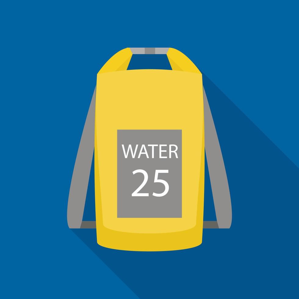 ícone de mochila de água, estilo simples vetor