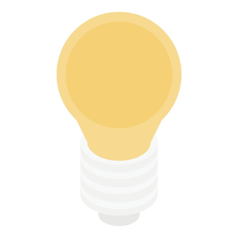 ícone de lâmpada de sala de luz, estilo isométrico vetor