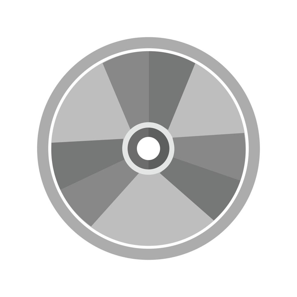 ícone plano de radiação em escala de cinza vetor