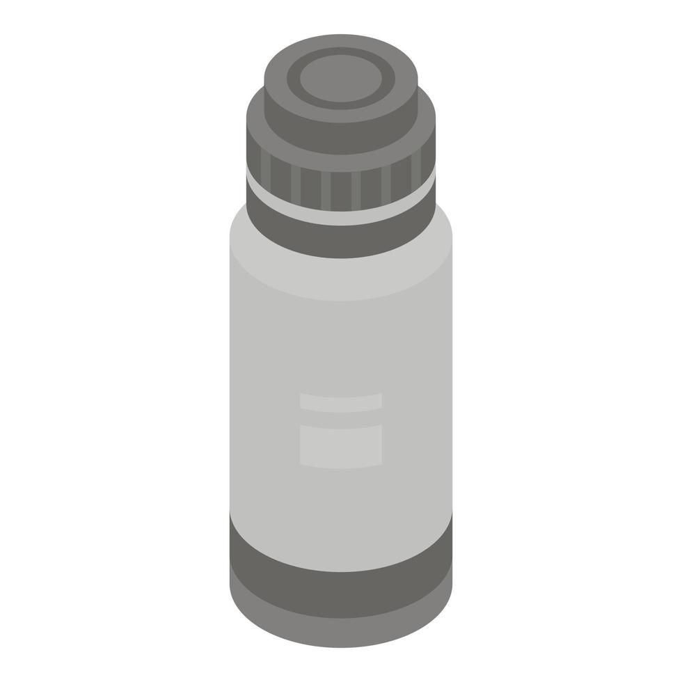 ícone de garrafa térmica de acampamento, estilo isométrico vetor