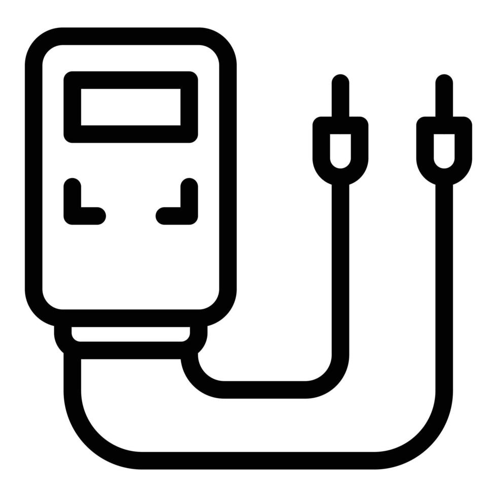 ícone do multímetro, estilo de estrutura de tópicos vetor