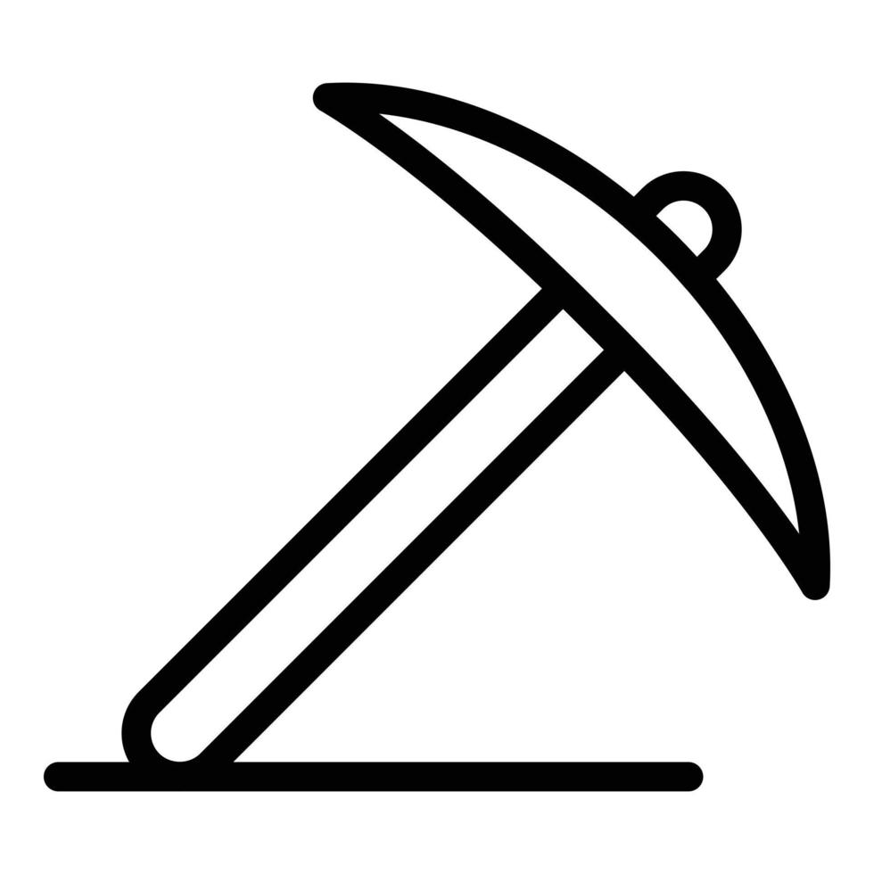 ícone de escolha de machado, estilo de estrutura de tópicos vetor