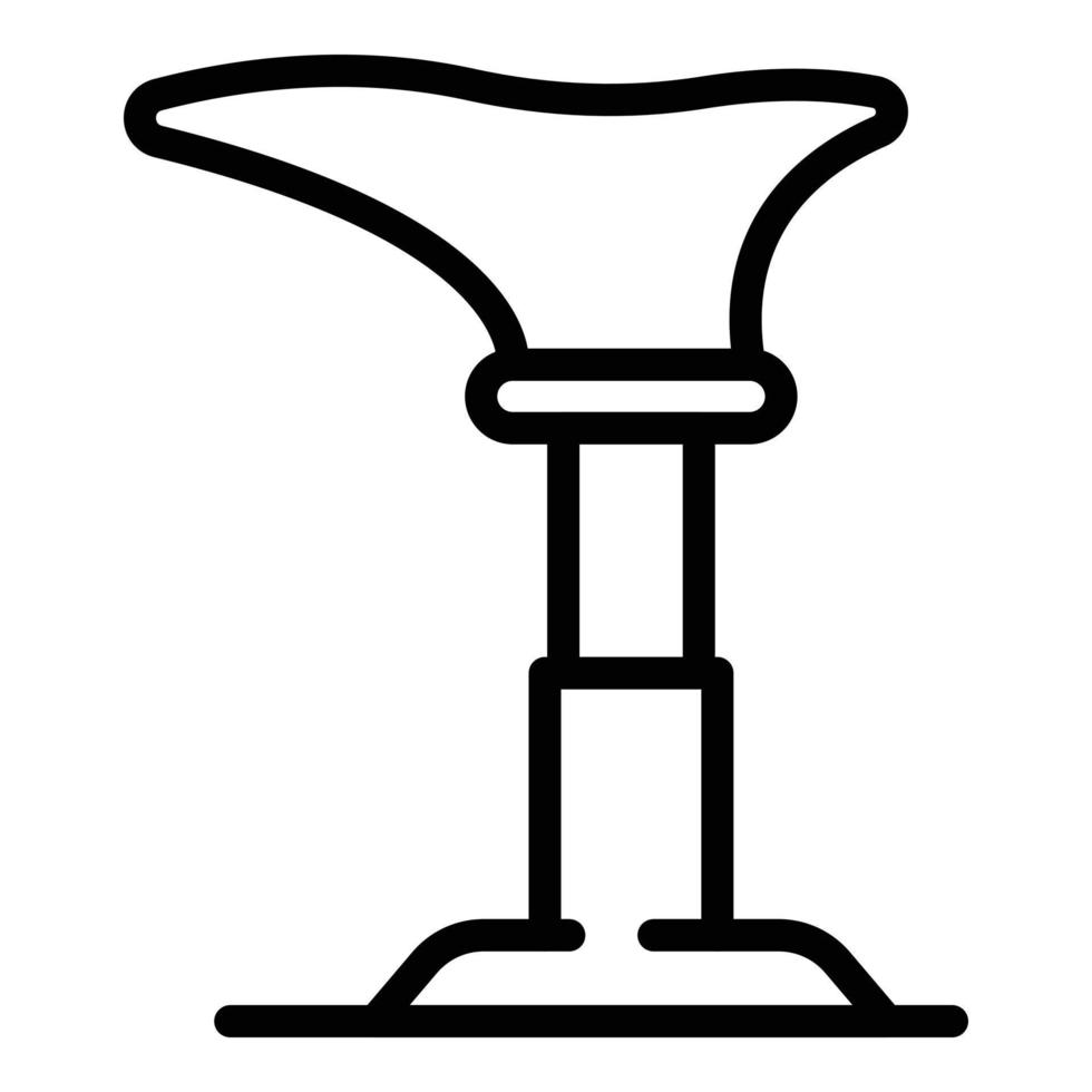 ícone do estande de conserto de sapato, estilo de estrutura de tópicos vetor