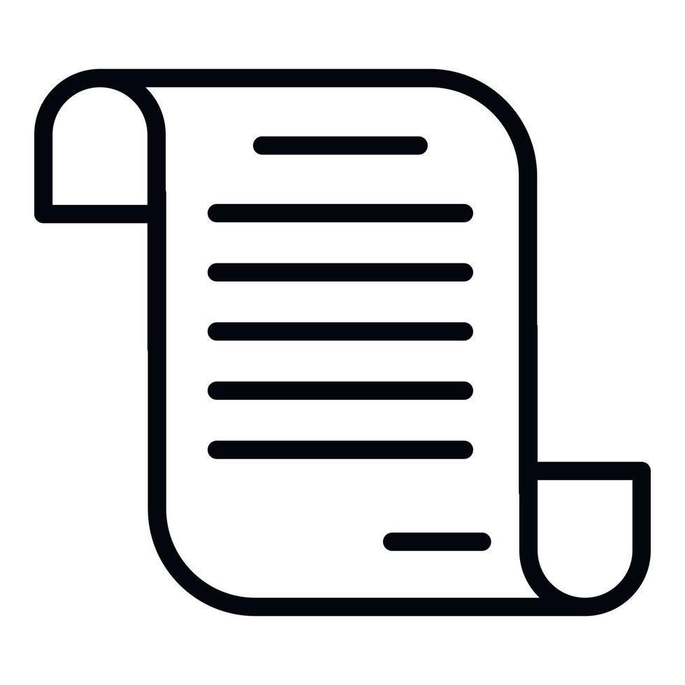 ícone de contrato de empréstimo hipotecário, estilo de estrutura de tópicos vetor
