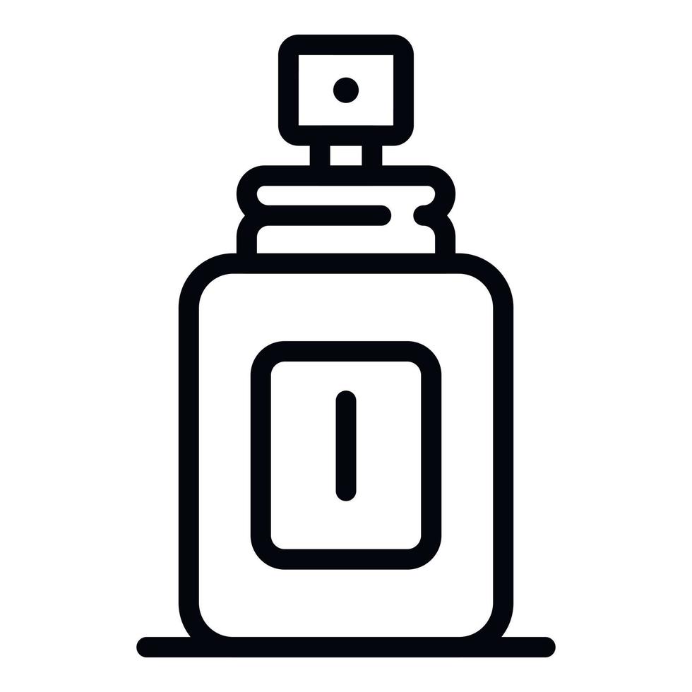 ícone de desodorante de homem, estilo de estrutura de tópicos vetor