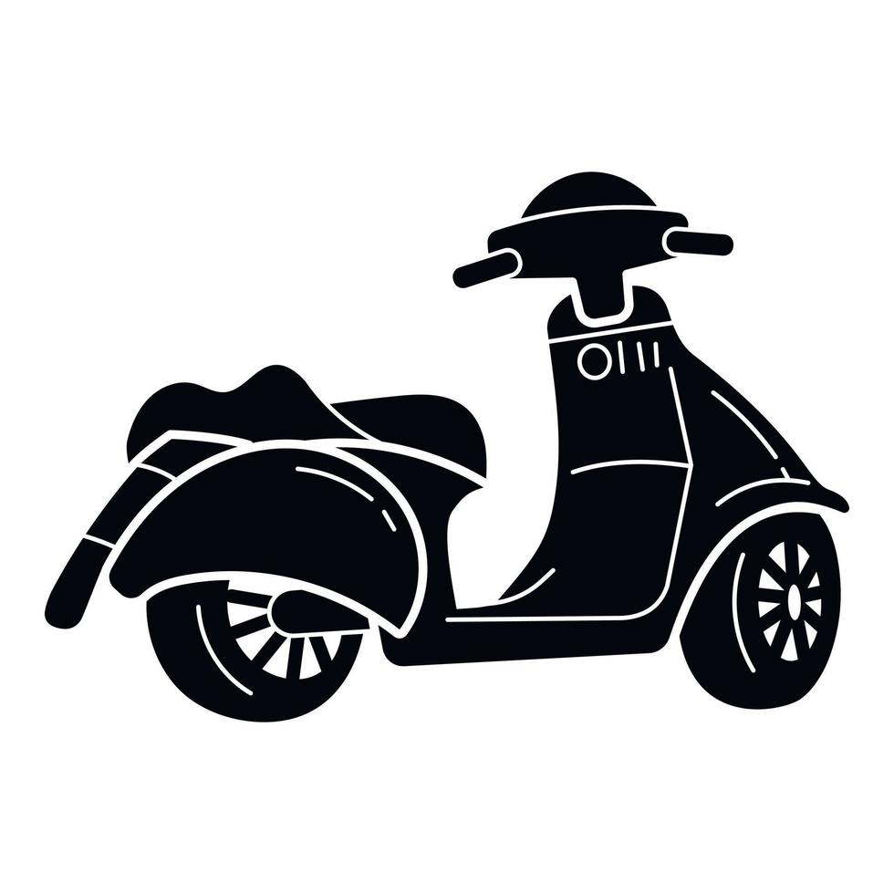 ícone de scooter moderno, estilo simples vetor