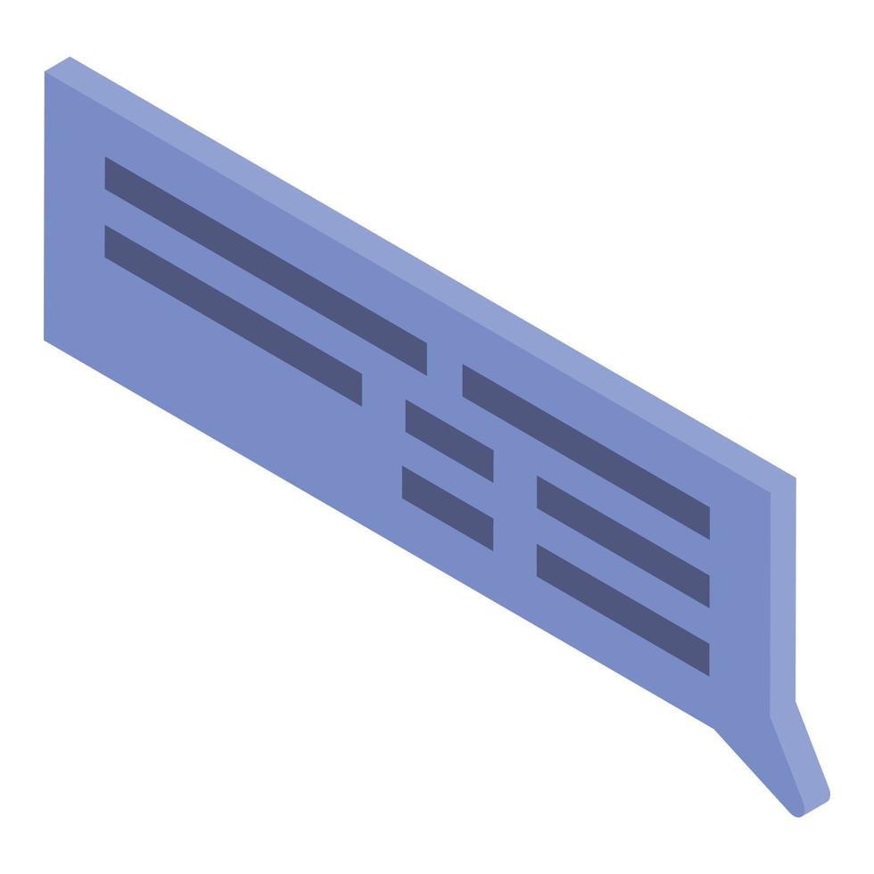 ícone de fala de bate-papo, estilo isométrico vetor
