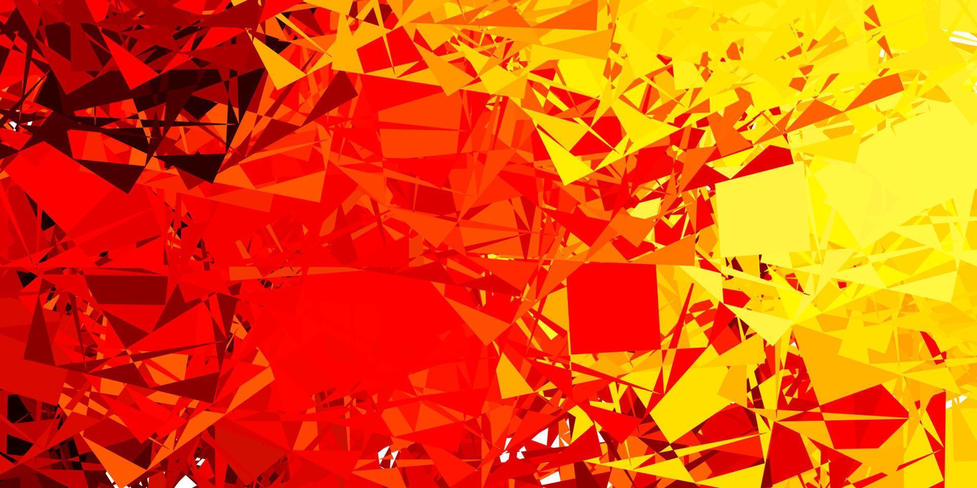 modelo de vetor vermelho e amarelo claro com formas abstratas.