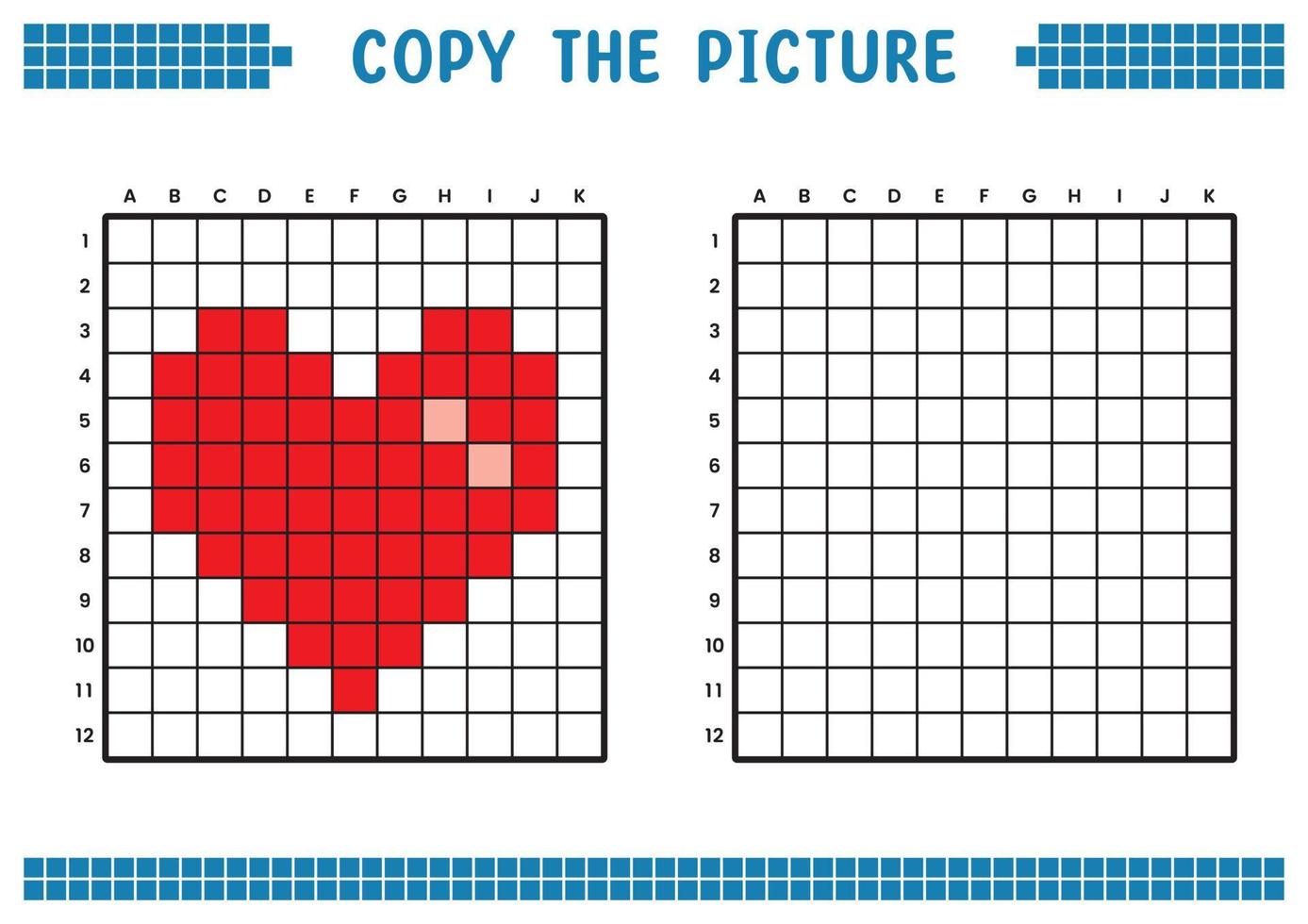 Copie a imagem desenhar quadrados jogo para crianças pequenas desenhar