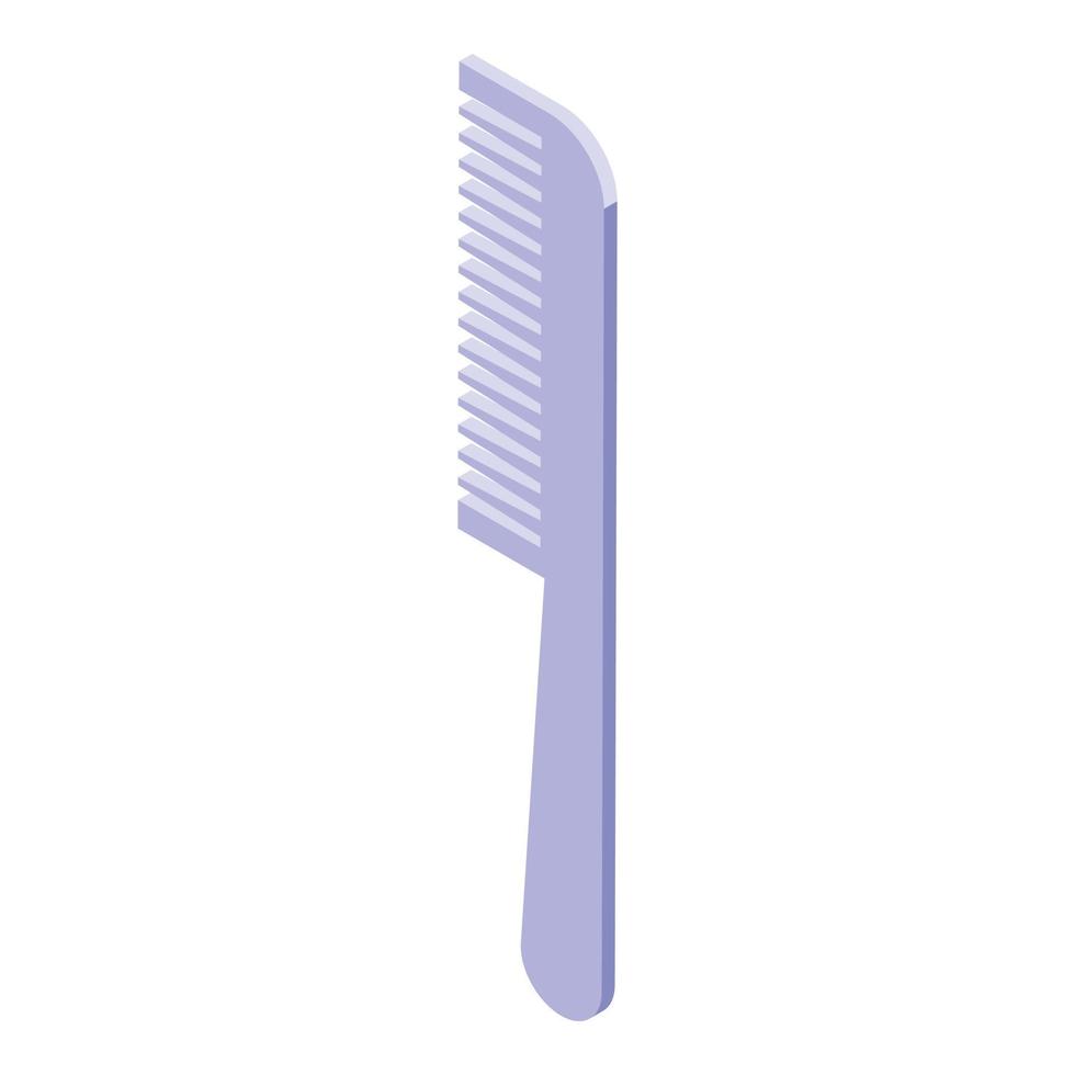 ícone de escova de cabelo, estilo isométrico vetor