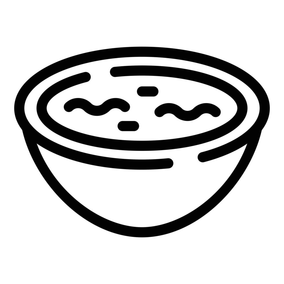 ícone de molho de soja asiático, estilo de estrutura de tópicos vetor