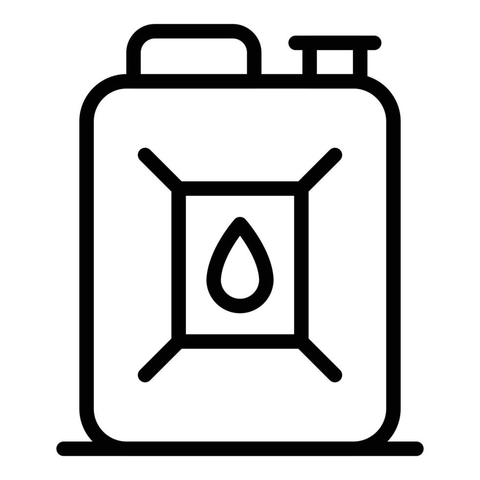 ícone de lata de óleo, estilo de estrutura de tópicos vetor