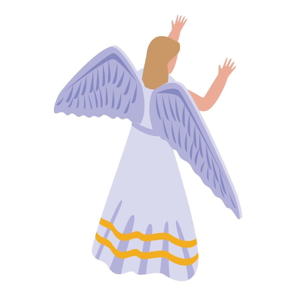 ícone de santo anjo, estilo isométrico vetor